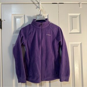 Girls Columbia Fleece size Large. Purple/violet